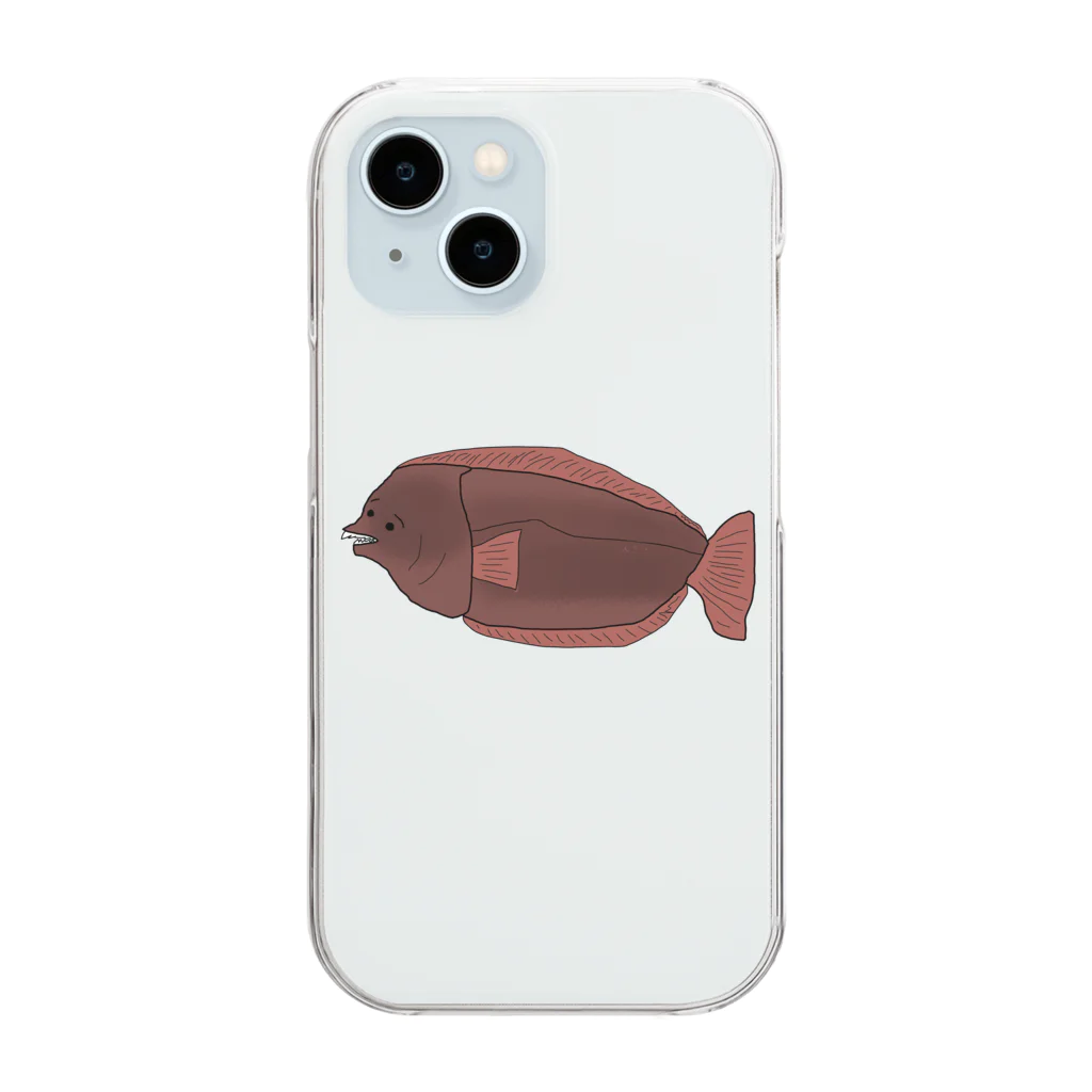 THE_CASTのTHE ヒラメ Clear Smartphone Case