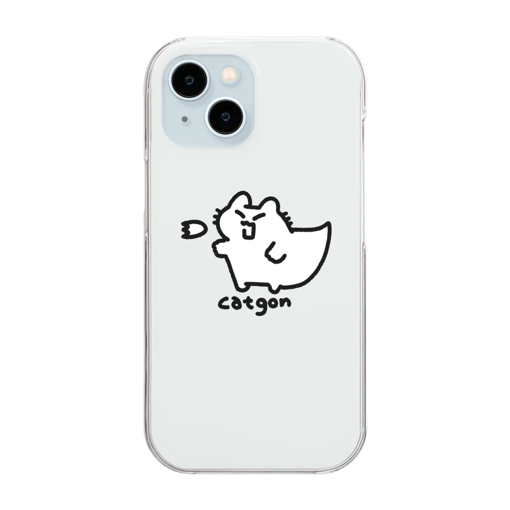 tmyのcatgon クリアスマホケース