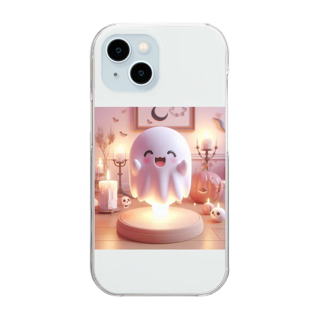 終わらない夢🌈の可愛いオバケ👻ちゃん💞 Clear Smartphone Case