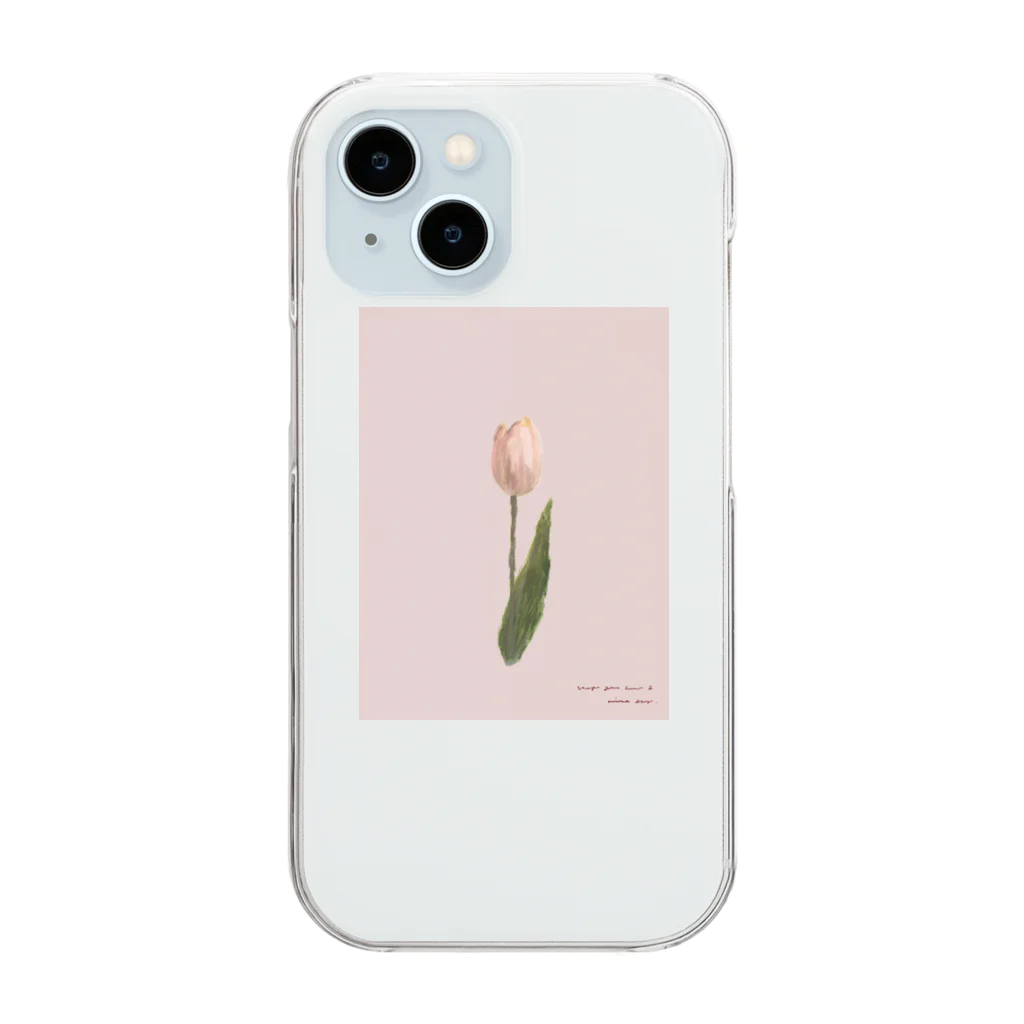 rilybiiの*Cherry Blossom ,Peach ,Tulip . Clear Smartphone Case