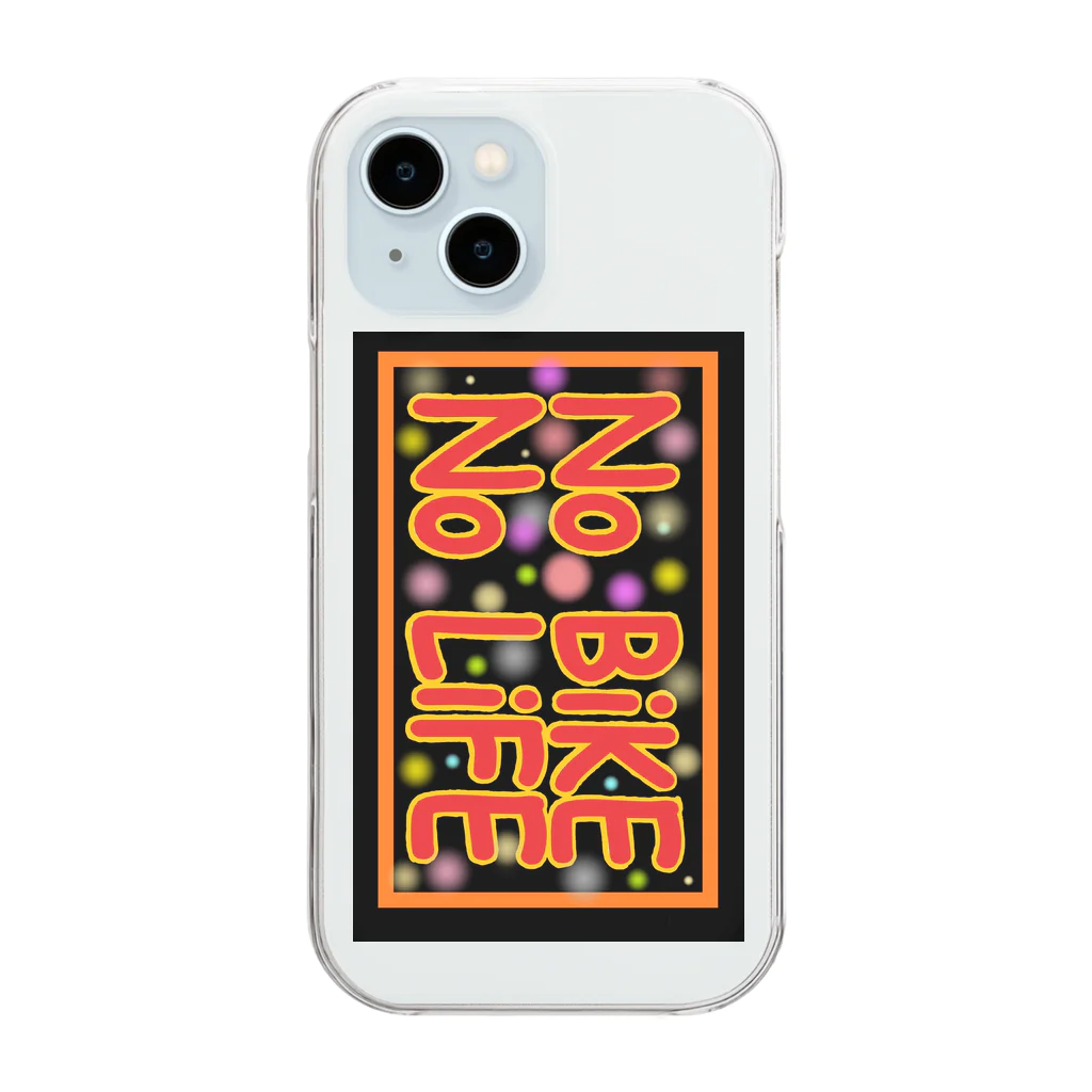 Mar's Design ʚ (*･ ▸･´)໒꒱· ﾟのNO BIKE NO LIFE Clear Smartphone Case