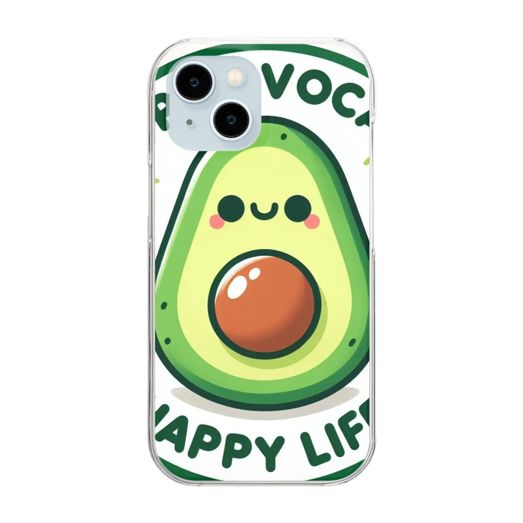 Happy-AvocadoのHappy Avocado 2 クリアスマホケース