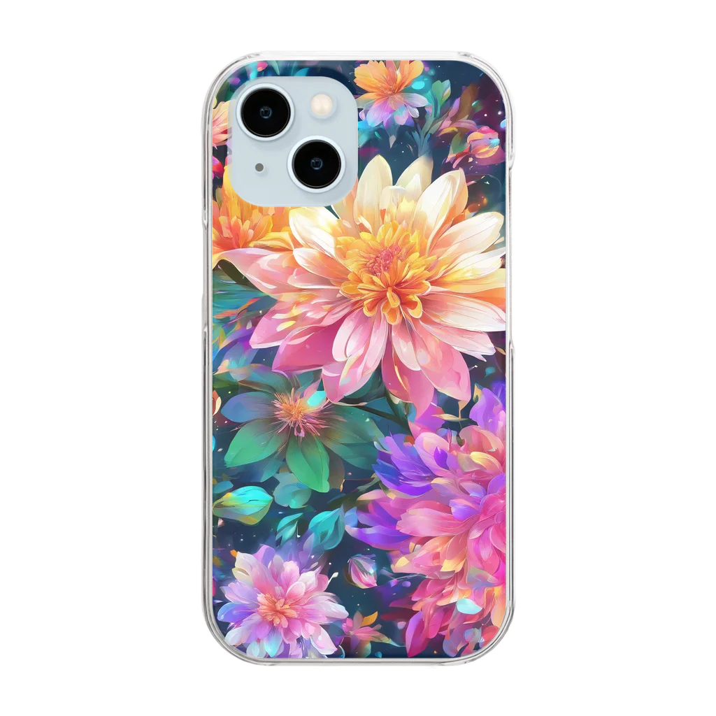 モノモノクローゼットの花々 Clear Smartphone Case