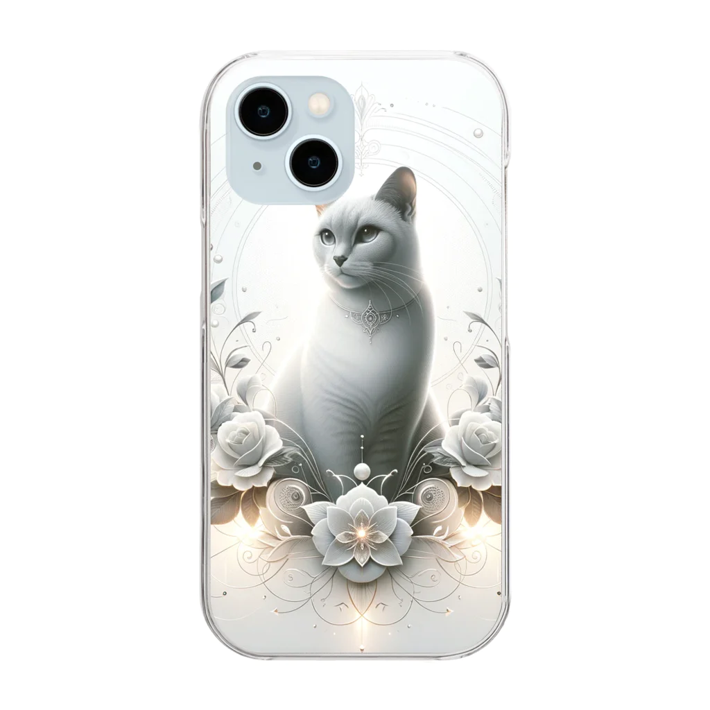 nkcamelliaの美猫 Clear Smartphone Case