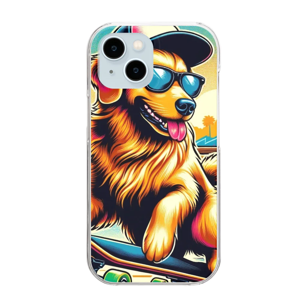 キャップ犬専門店のキャップ犬2 Clear Smartphone Case