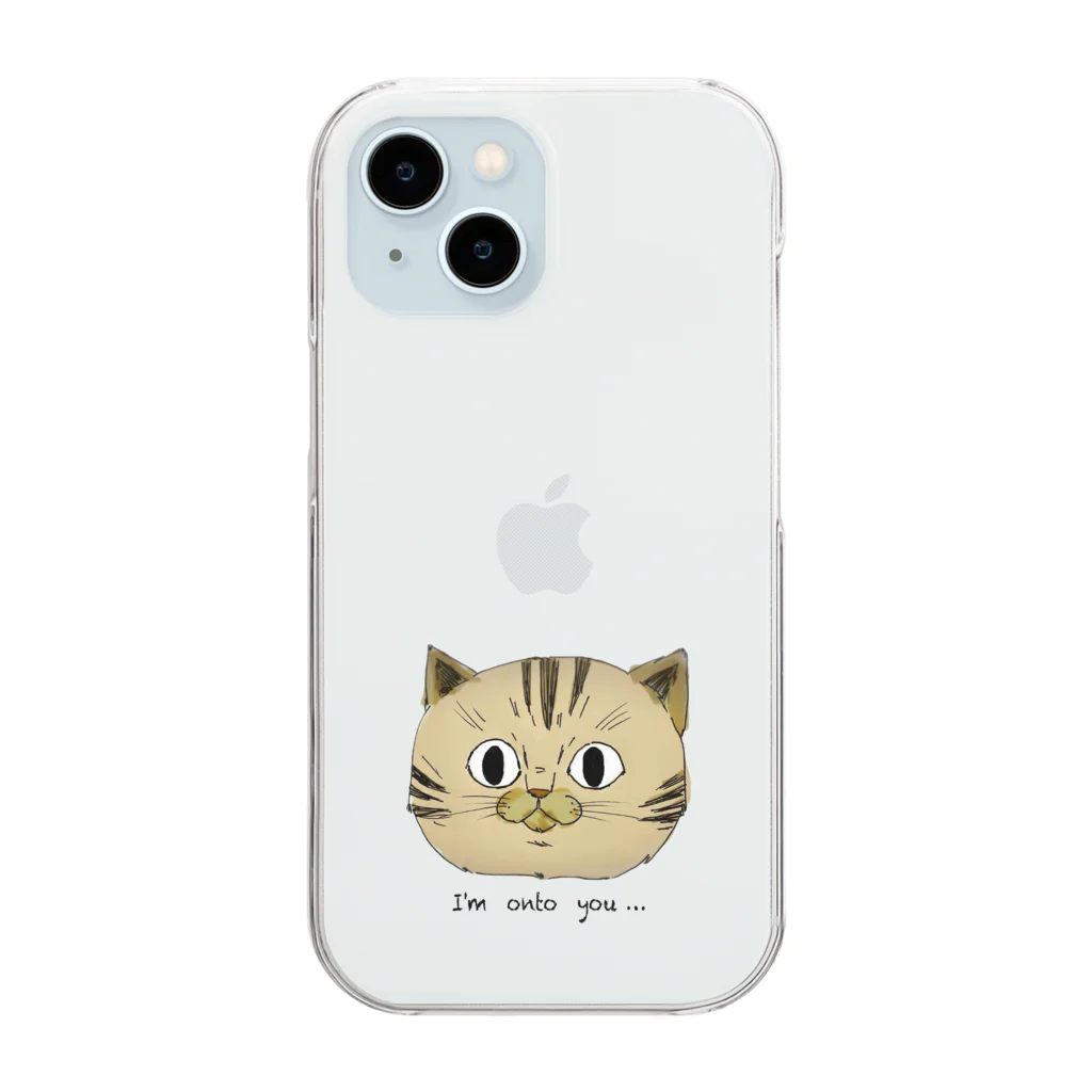 NaNa’s SHOP 🐾のお見通し猫 Clear Smartphone Case
