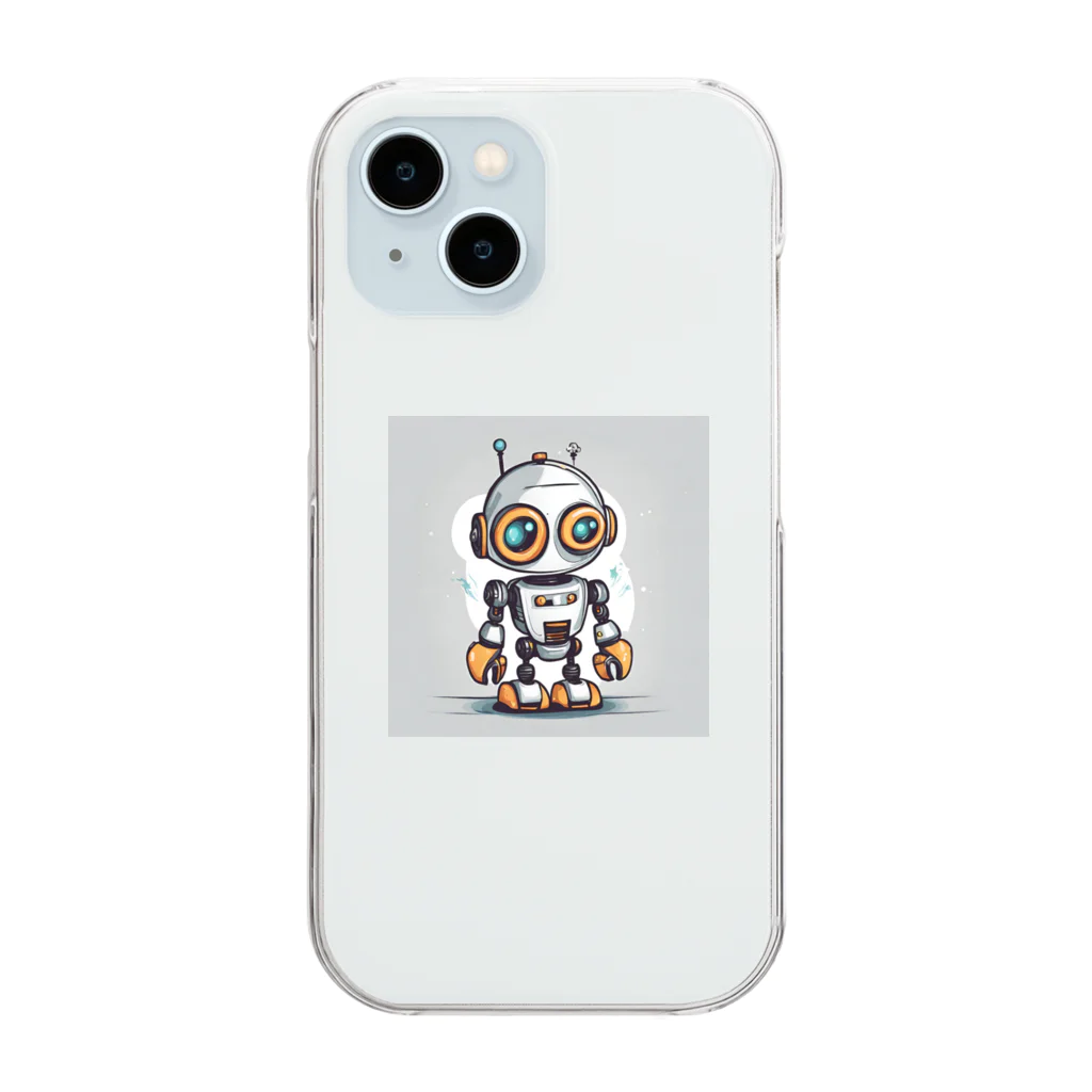 Freedomのかわいいロボットのイラストグッズ Clear Smartphone Case