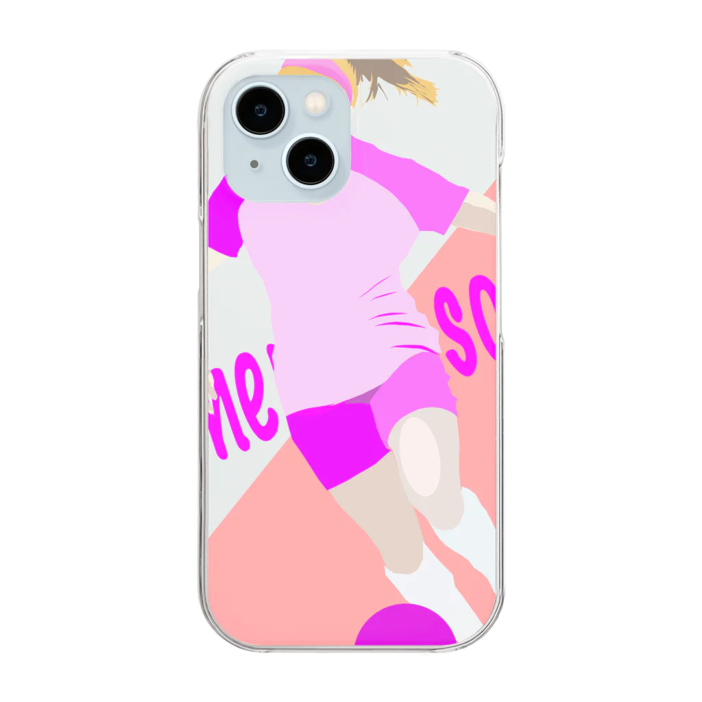 JAPAすぷのwomen’s soccer スターフォワード Clear Smartphone Case