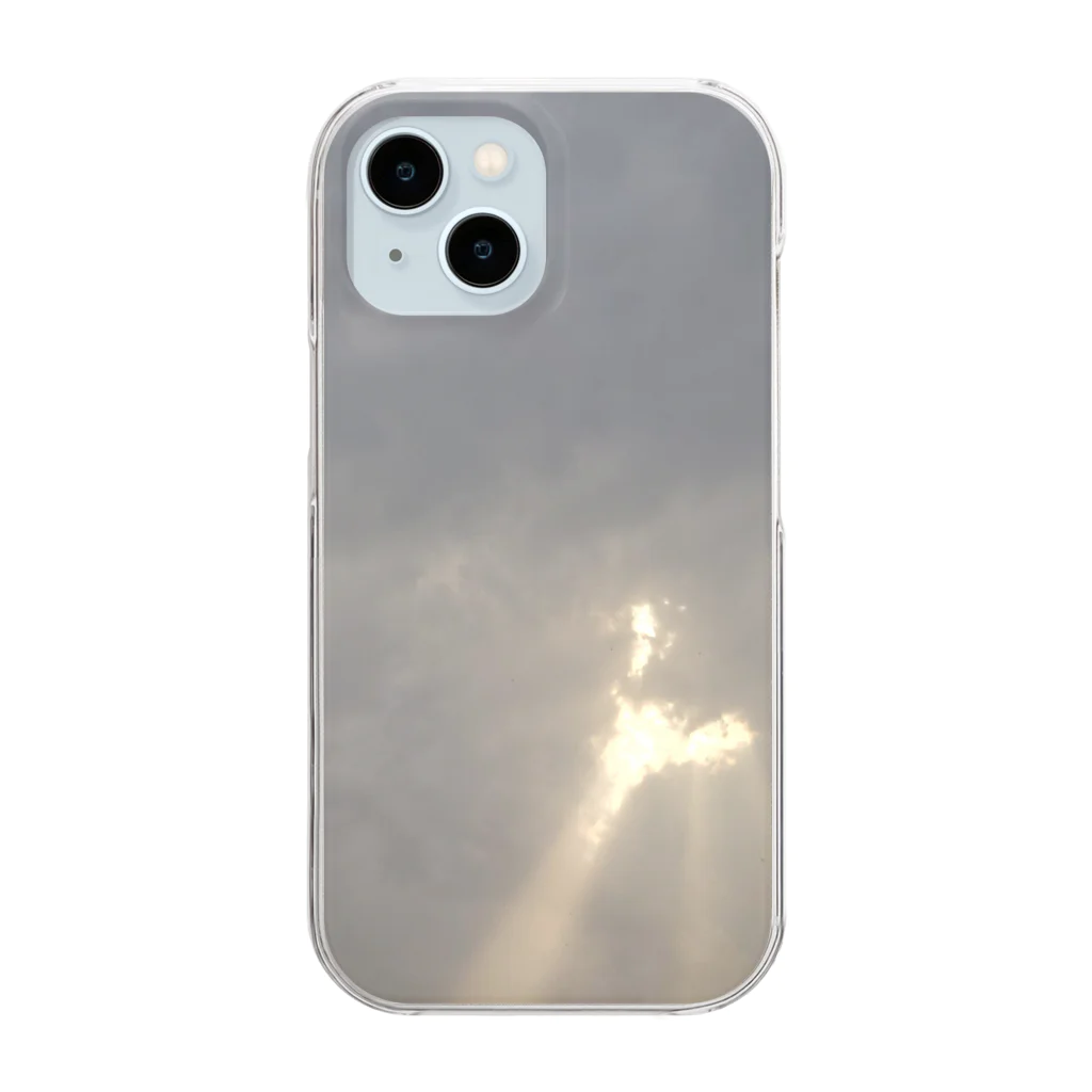 Try Anythingの天使の梯子シリーズ Clear Smartphone Case