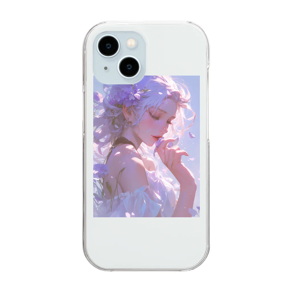 AQUAMETAVERSEの花の香りに囲まれて　ラフルール　1859 Clear Smartphone Case