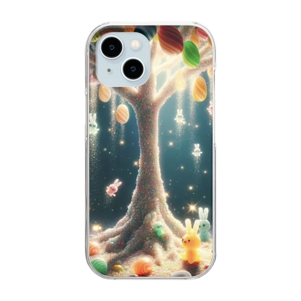 AIデザインちゃんの飴の木の妖精 Clear Smartphone Case