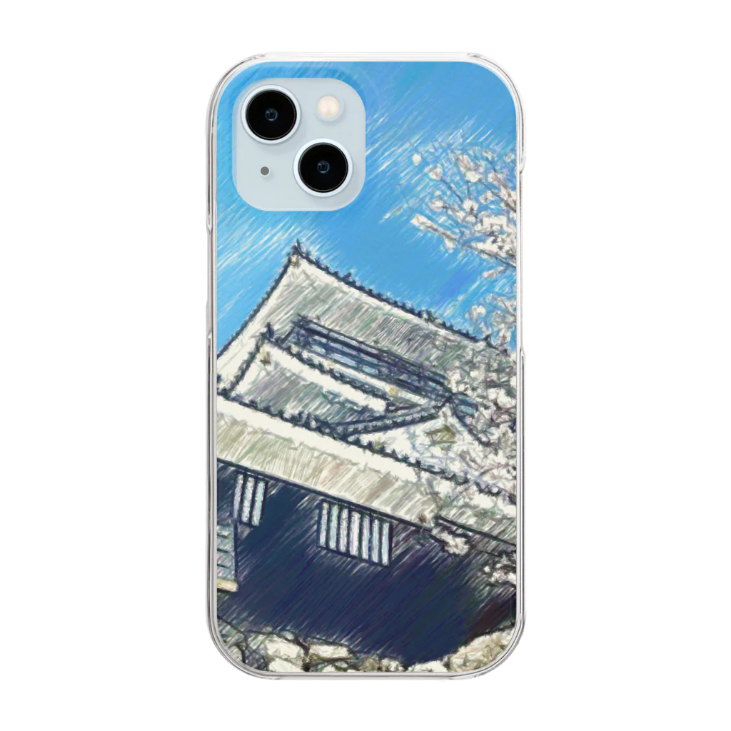 ピヨるっちの【浜松城】フォトアート Clear Smartphone Case