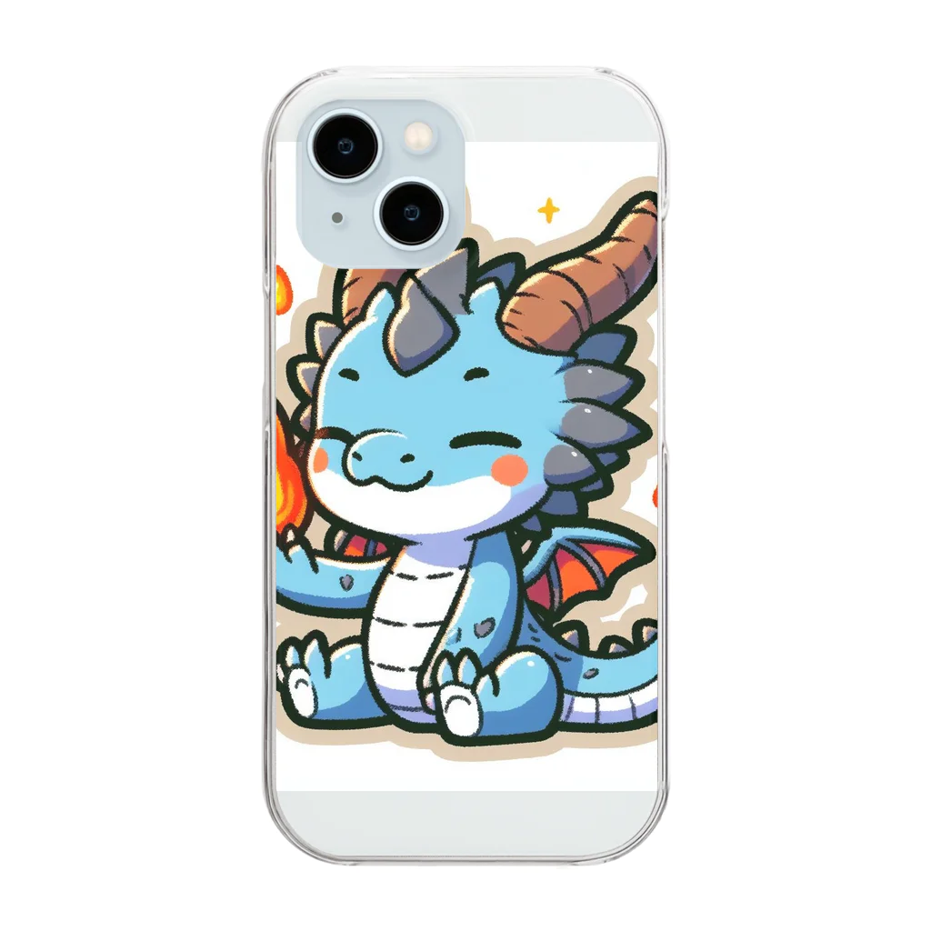 scarlet358のドラゴンくん Clear Smartphone Case