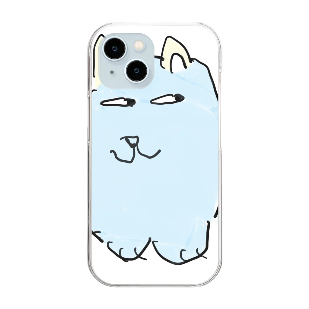 abc villageのじろにゃん Clear Smartphone Case