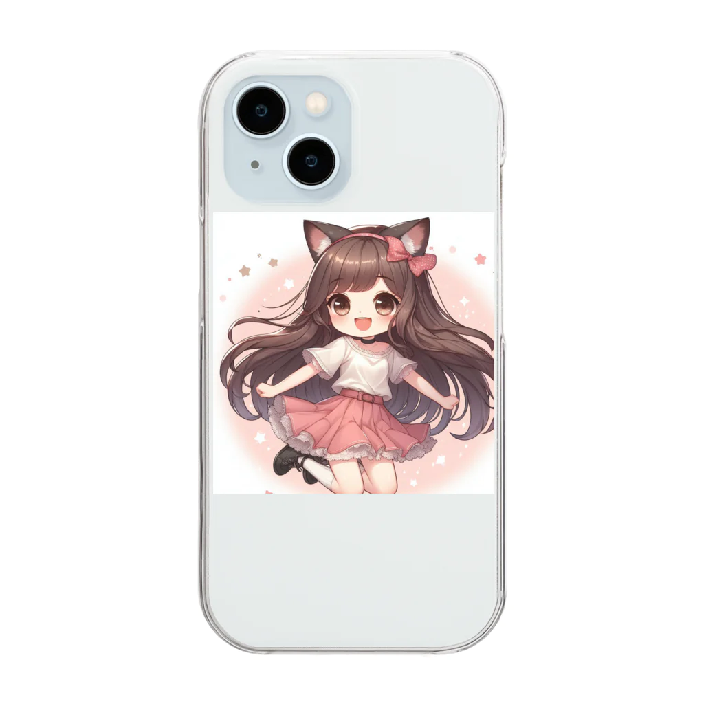 yos-1292583のねこニコばん Clear Smartphone Case