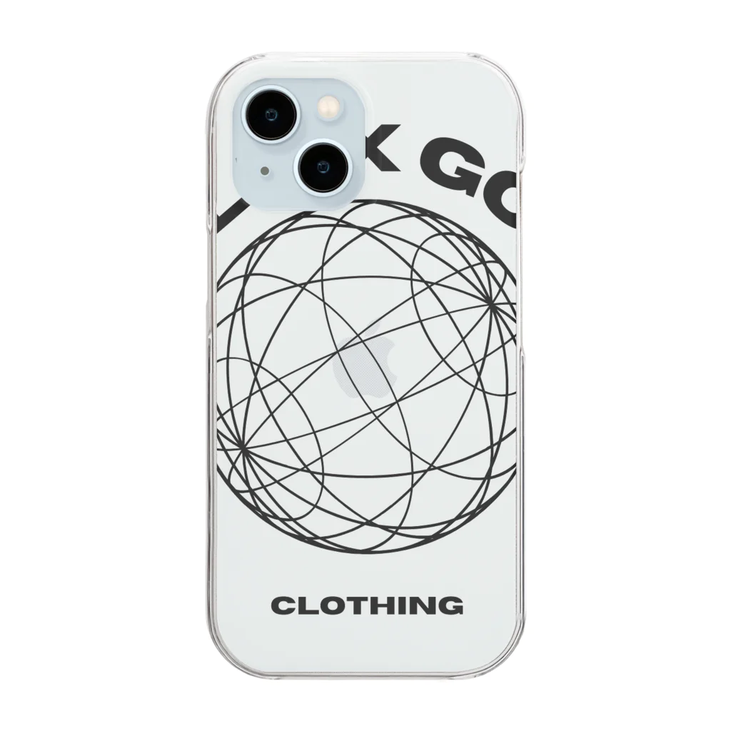 TALK X GOAL CLOTHINGのBLACK LOGO Collections Clear Smartphone Case