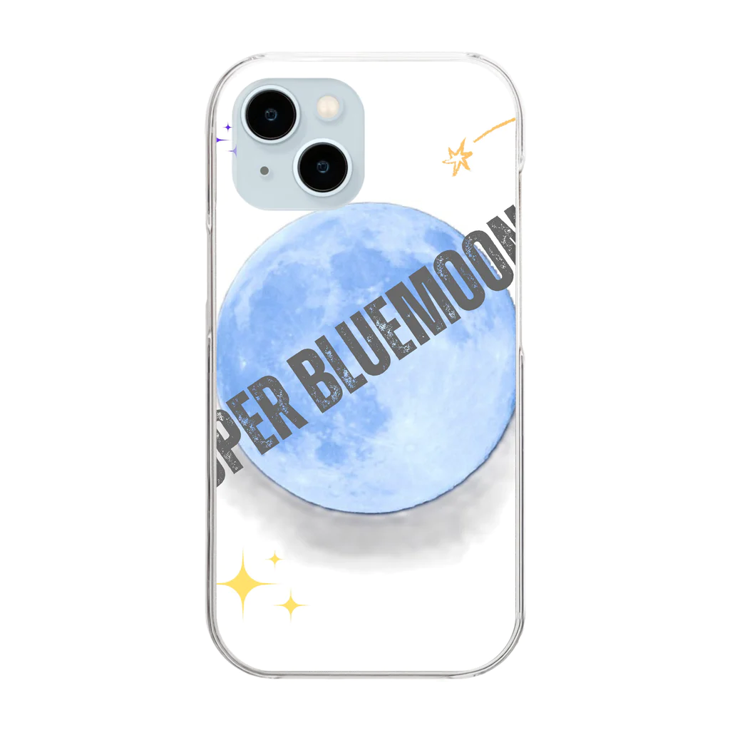 Super_BluemoonのSuper Bluemoon Brand🎵 クリアスマホケース