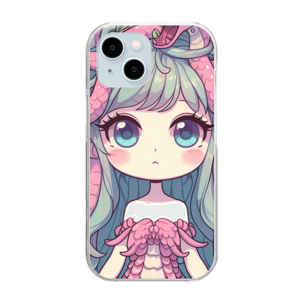 WakuWakustoreのメデューサ少女 Clear Smartphone Case