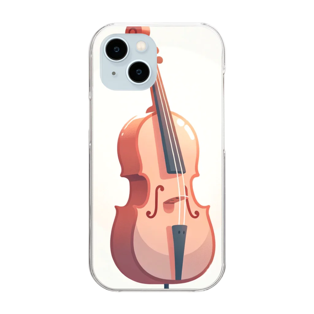 makoto401のチェロくん Clear Smartphone Case