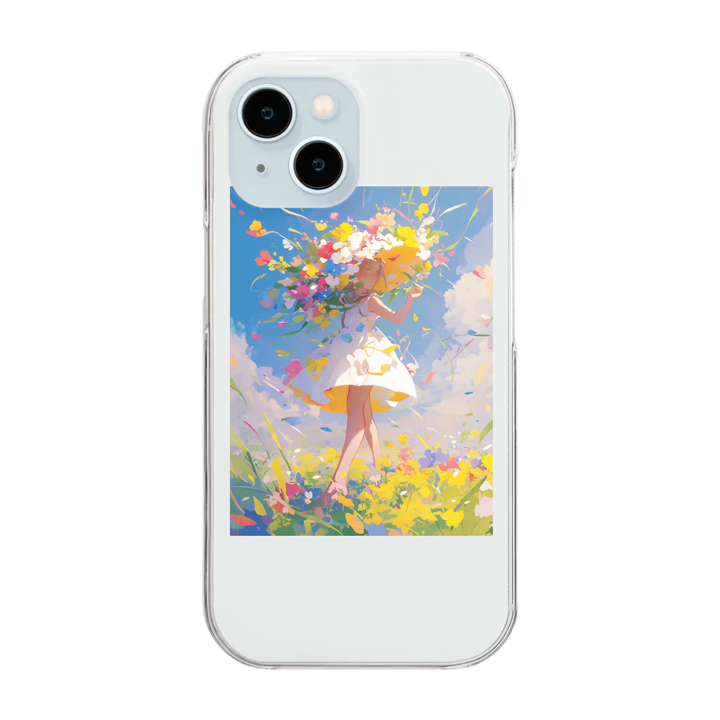 AQUAMETAVERSEの花のささやき　ラフルール　1859 Clear Smartphone Case