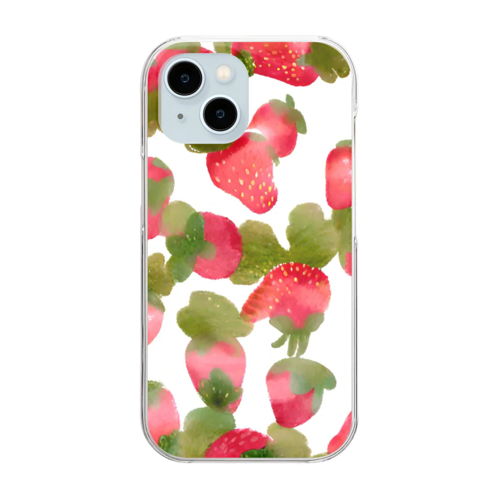 kaoru09のいちご🍓 Clear Smartphone Case