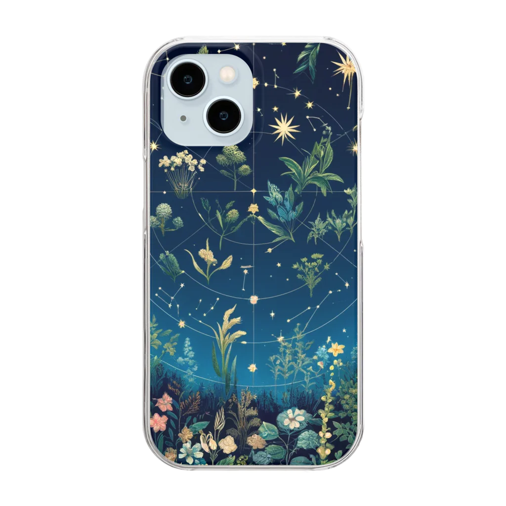 0denkundesuの星彩植譜 Clear Smartphone Case