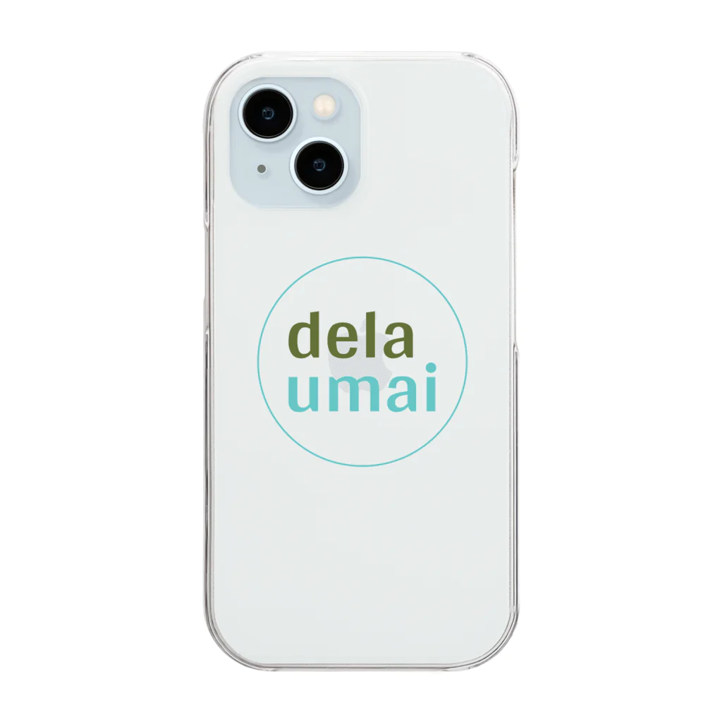 carl-carlのdela umai ロゴ丸 Clear Smartphone Case