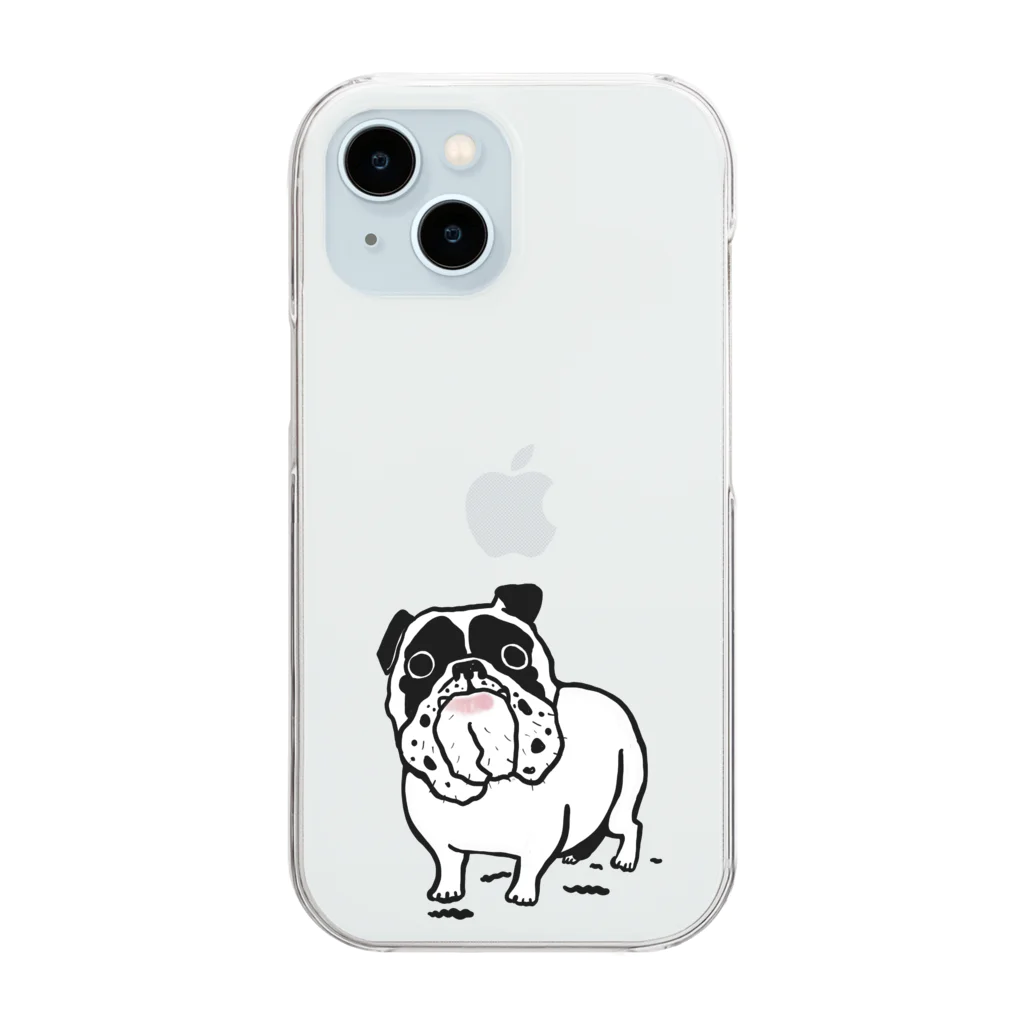 ブヒーズのSNUB NOSE DOGS※ブルドッグⅡ※ Clear Smartphone Case