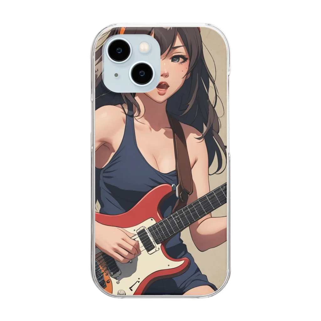 sei4649のバンドガール Clear Smartphone Case