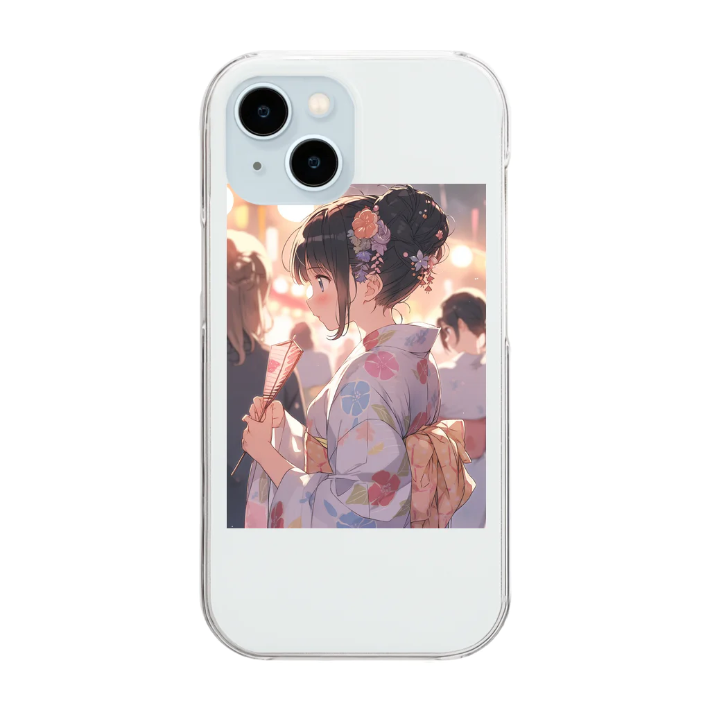 AQUAMETAVERSEの夕べの思い出　ラフルール　1859 Clear Smartphone Case