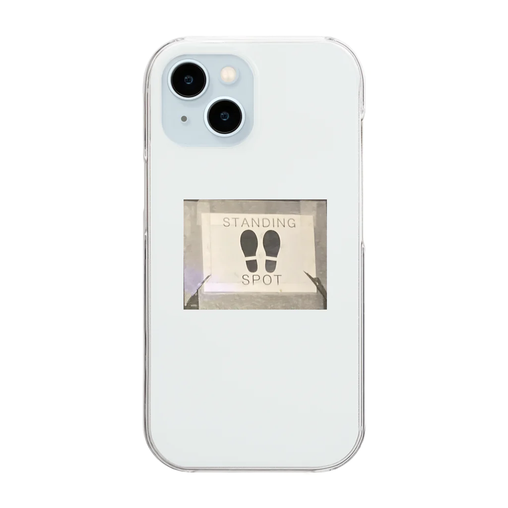 poemiのSTANDING SPOT Clear Smartphone Case