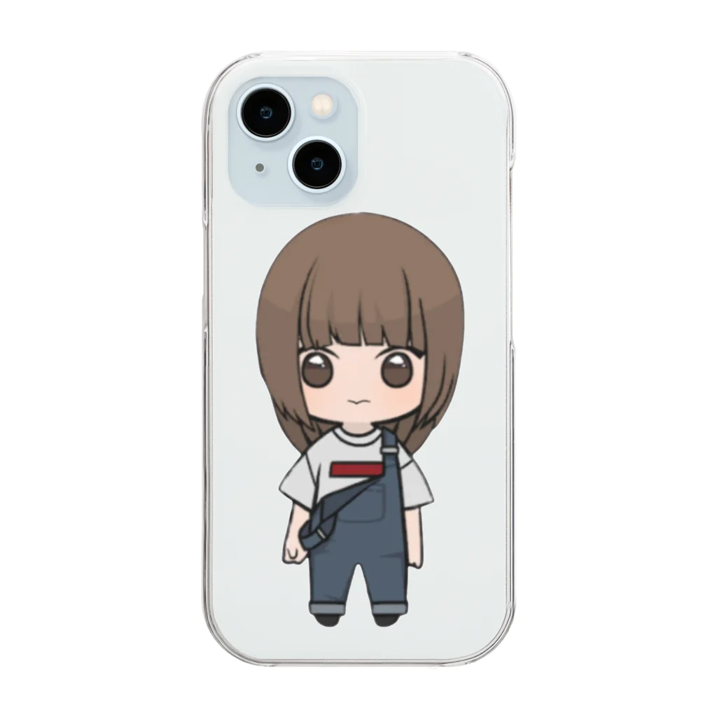 板倉源蔵！AI練習中のみほ　デフォルメ Clear Smartphone Case