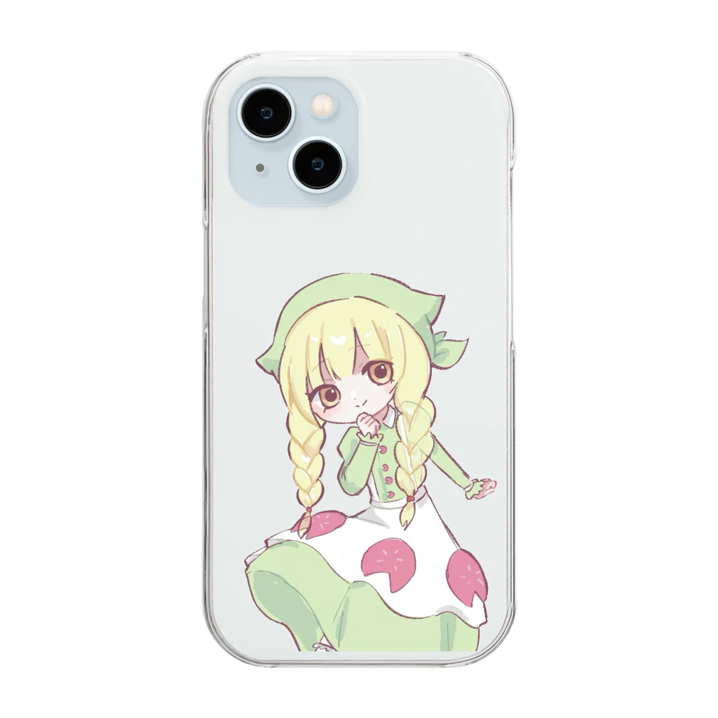 🐸のEちゃん Clear Smartphone Case