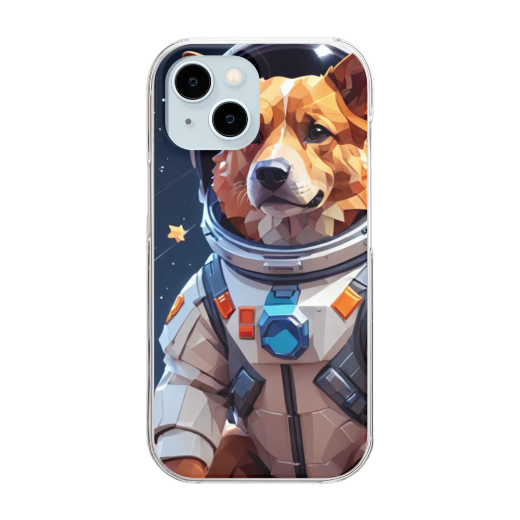 DOTTAの宇宙犬 Clear Smartphone Case