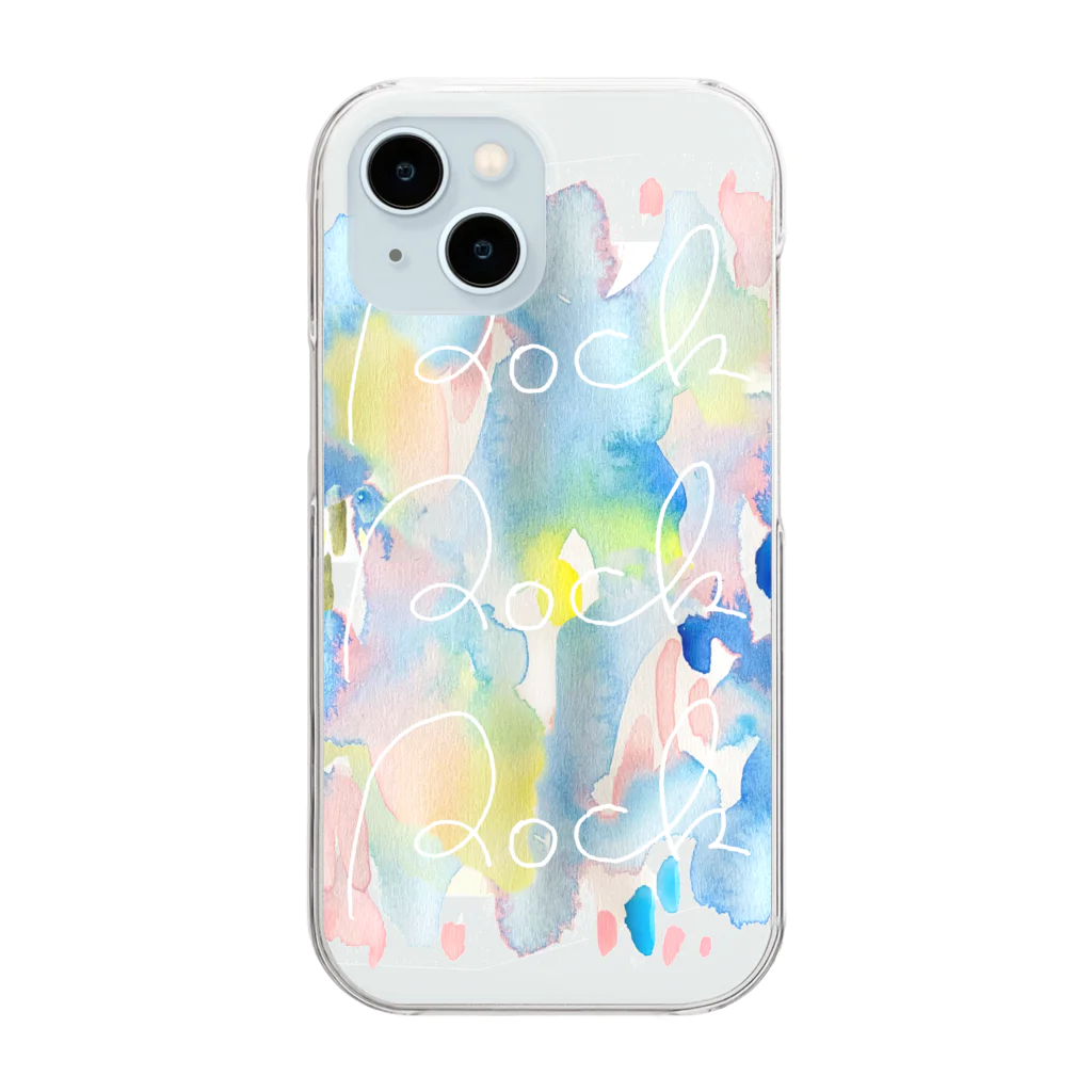 hugging love ＋《ハギング ラブ プラス》のAwai-Rock Clear Smartphone Case