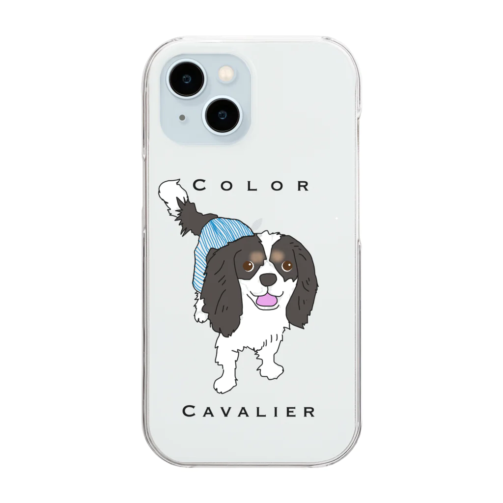 I Love Dog 0467のColorCavalier クリアスマホケース