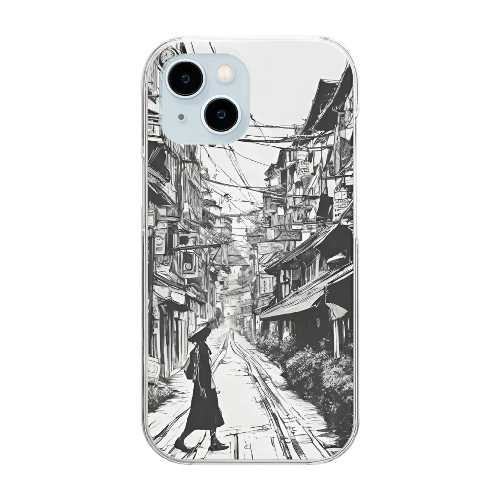 abc1127のold style Clear Smartphone Case
