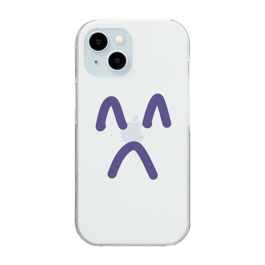 tamagotyokoの笑顔で怒る人 Clear Smartphone Case