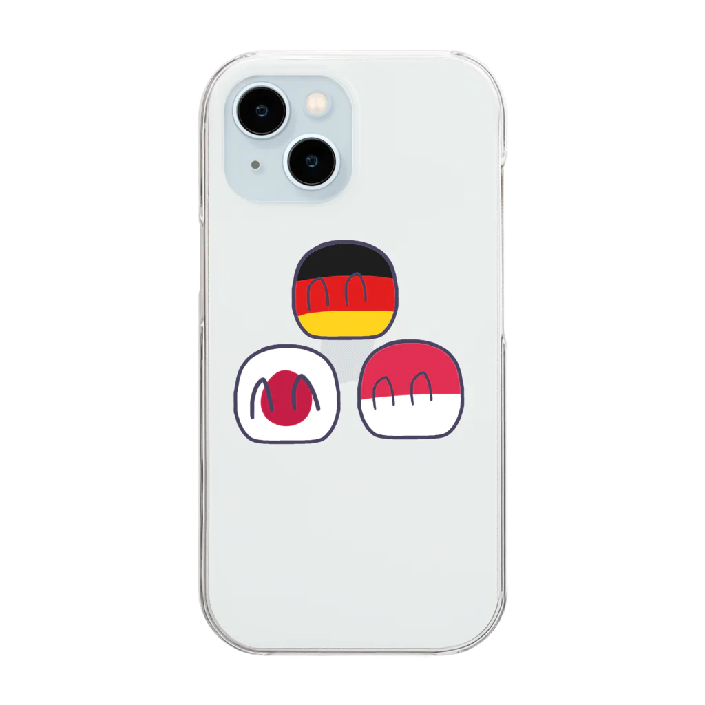 Shop of Haatania Ball (Polandball)のﾎﾟｰﾗﾝﾄﾞﾎﾞｰﾙ色々 Clear Smartphone Case