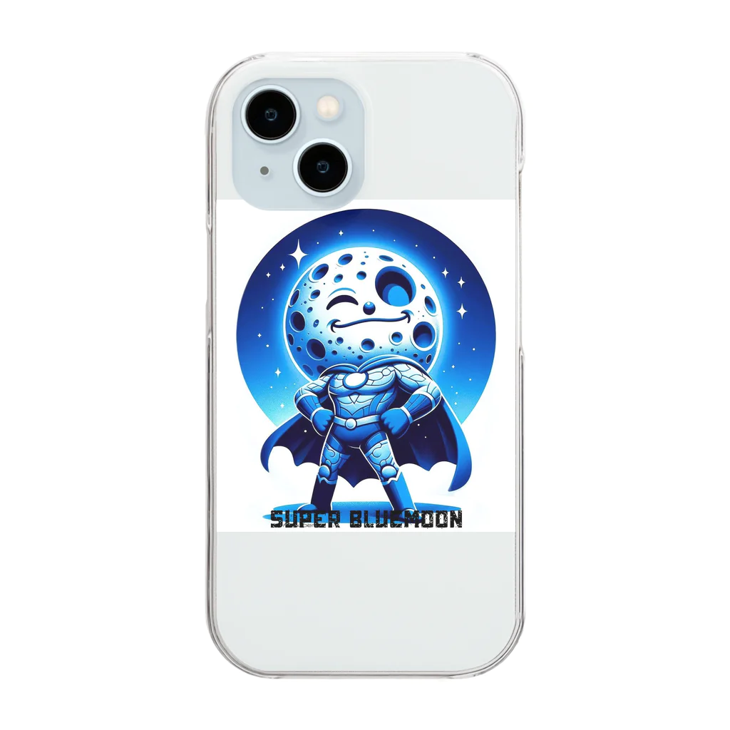 Super_BluemoonのSuper Bluemoon Brand🎵(リメイク ネーム入り) Clear Smartphone Case