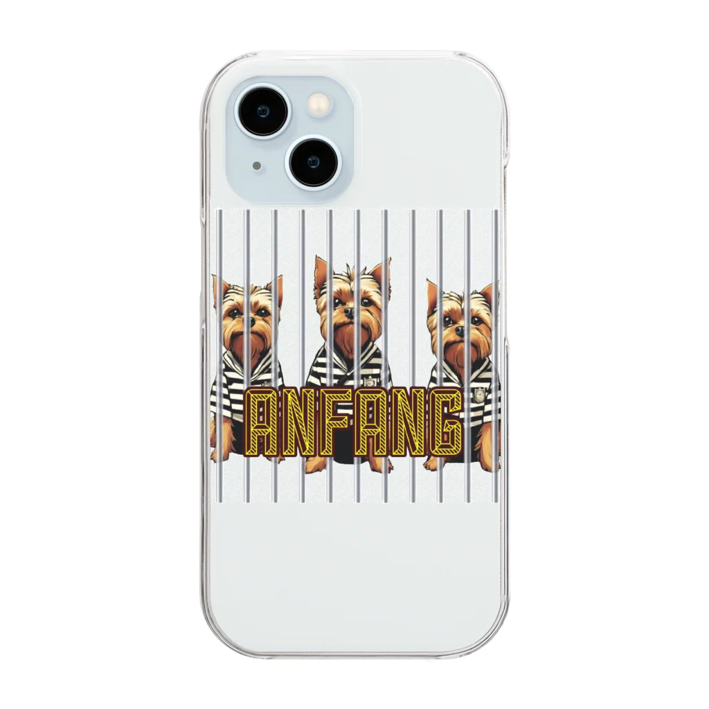 ANFANG のANFANG PRISON YORKIE Clear Smartphone Case