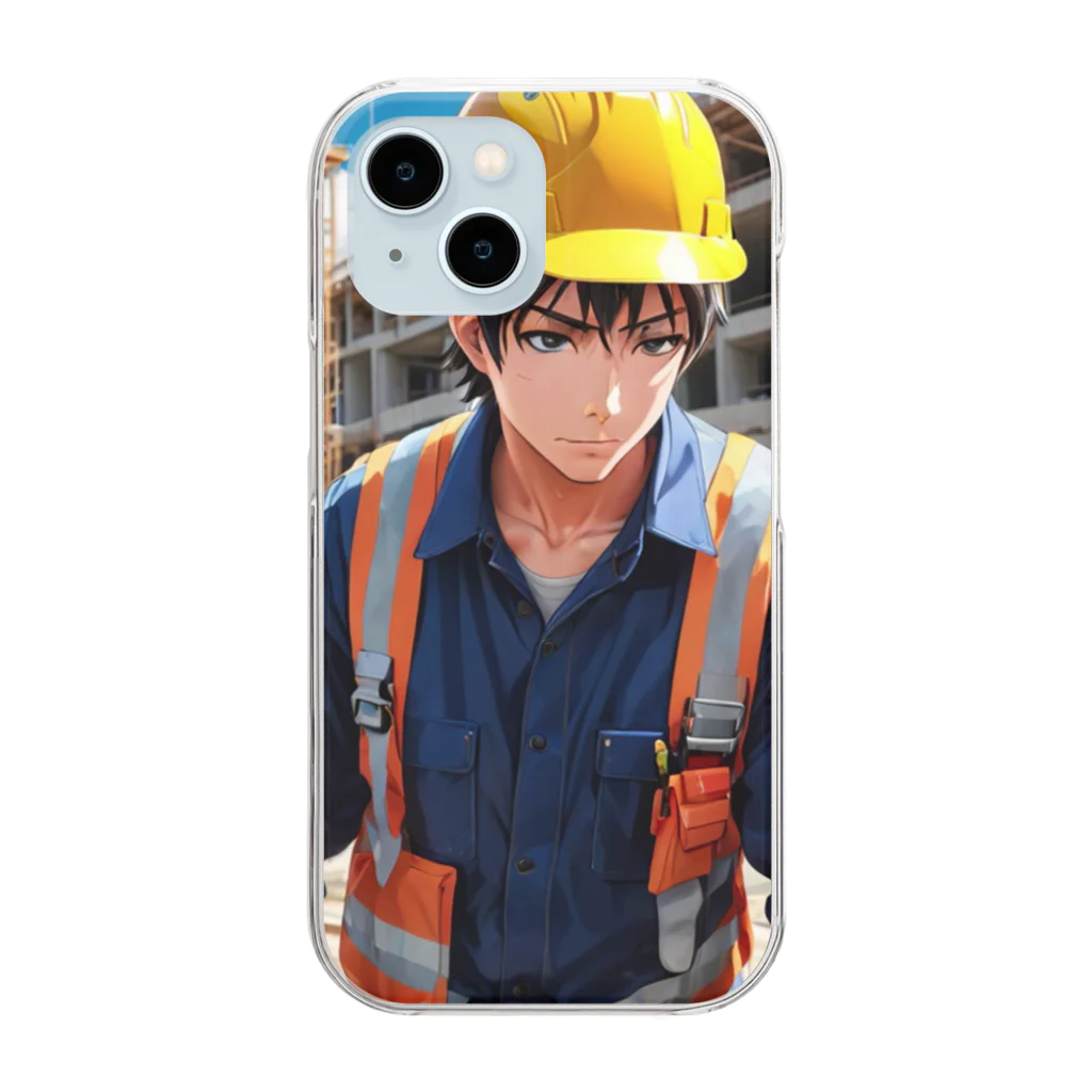 TakeKAKEのゼネコンくん-2 Clear Smartphone Case