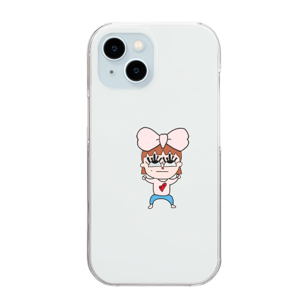 がけっぷちちゃんのがけっぷちちゃん Clear Smartphone Case