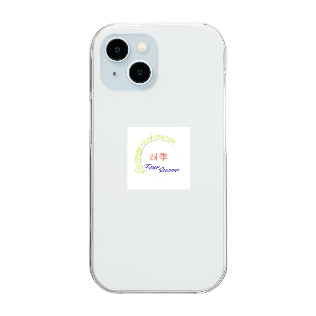 夜桜-四季の四季 Clear Smartphone Case