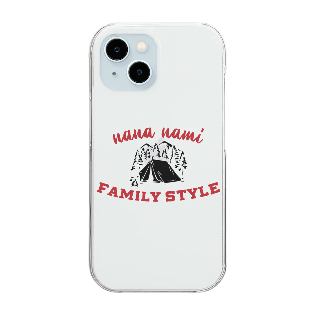 nana nami Family Styleのfamily style クリアスマホケース