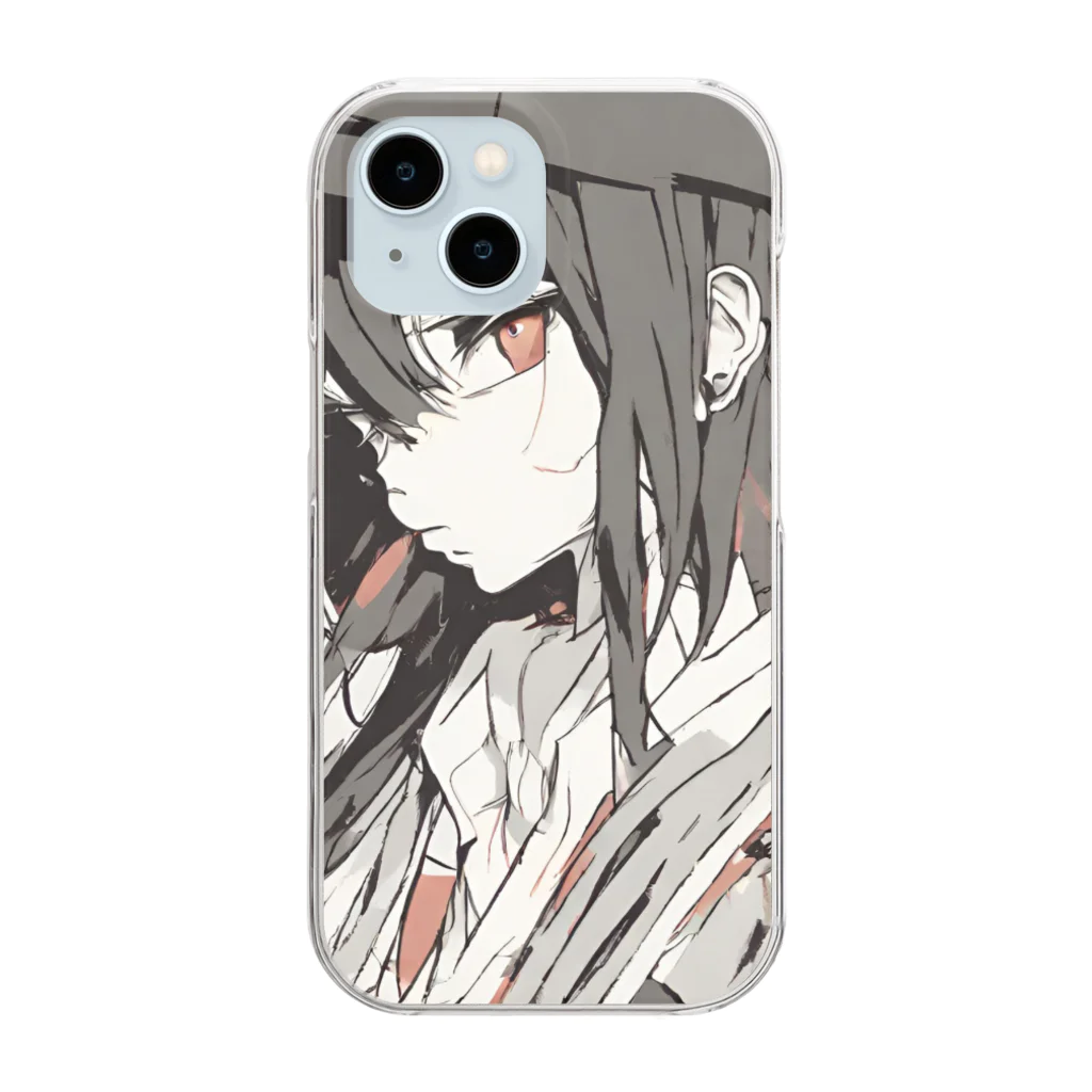 d-design-labの探偵少女 Clear Smartphone Case