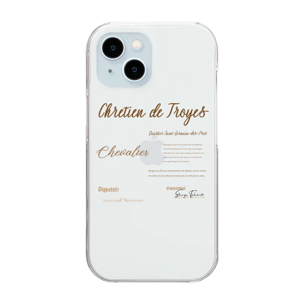 Chrétien de TroyesのChretien de Troyes Clear Smartphone Case