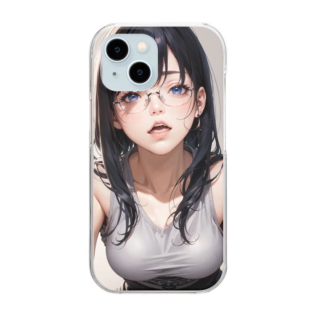 美少女学院の黒髪美少女　美鈴ちゃん２ Clear Smartphone Case