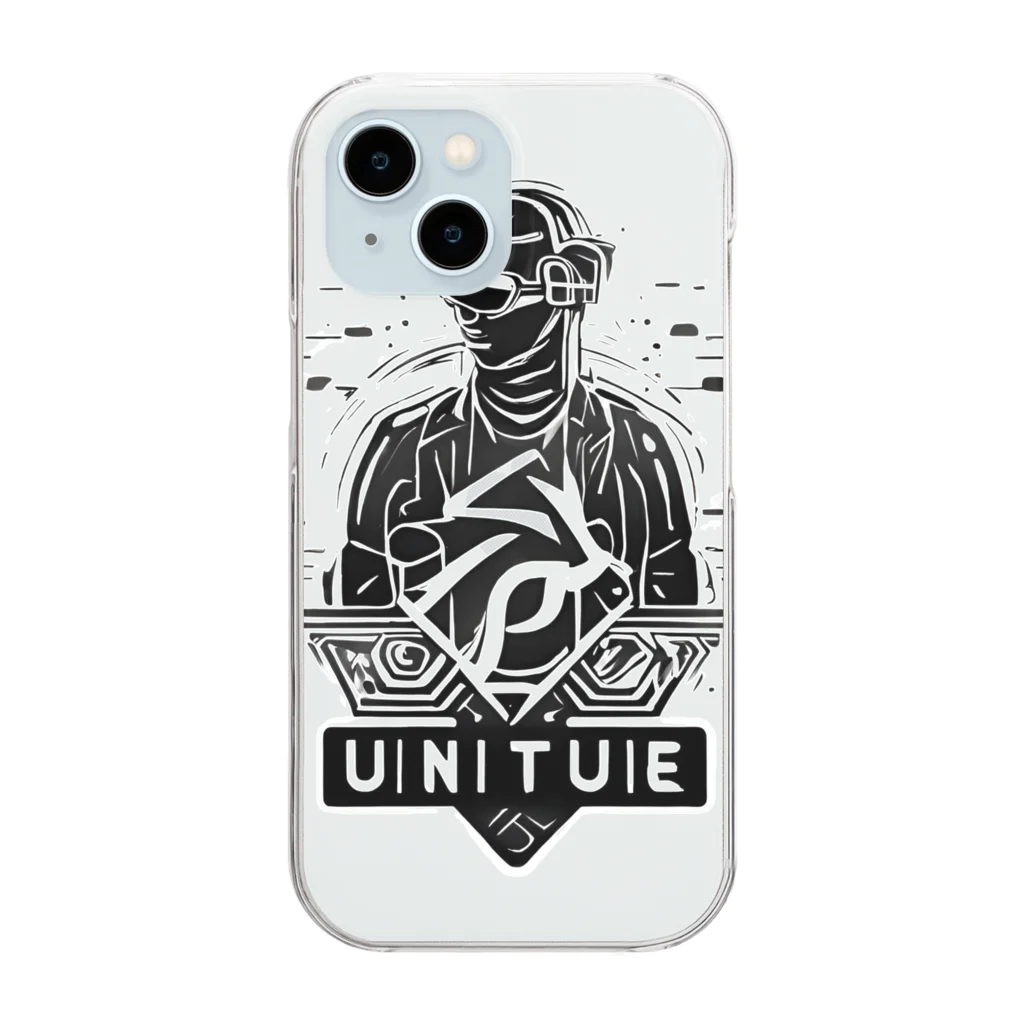 Unique Existenceのfuture man Clear Smartphone Case