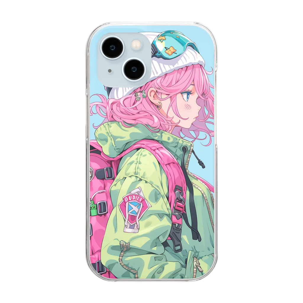 ぶーたんのポップ・スプラッシュ Clear Smartphone Case